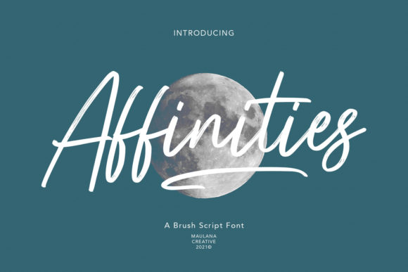 Affinities Font: A Handwritten Script for Digital Elegance