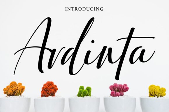 Ardinta Font: A Script Typeface That Elevates Your Brand