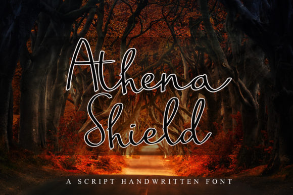Athena Shield Font for Elegance in Handmade Designs