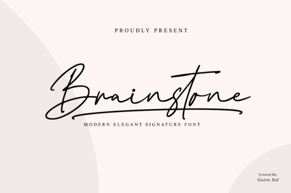Brainstone Font: A Delicate Script for Digital Branding