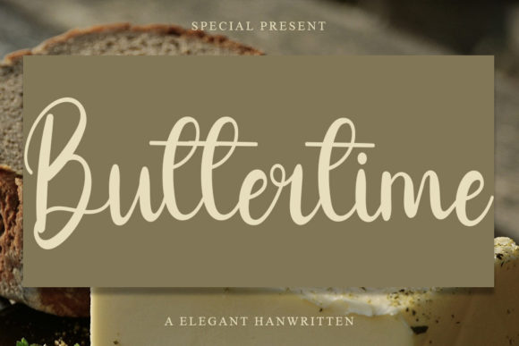 Buttertime: A Sophisticated Script Font for Craft and Commercial Projects