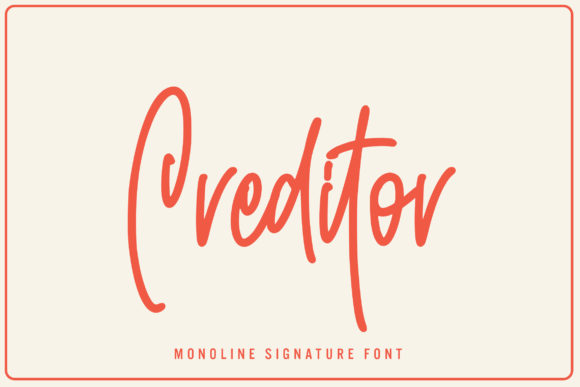 Creditor Font for Creative Projects
