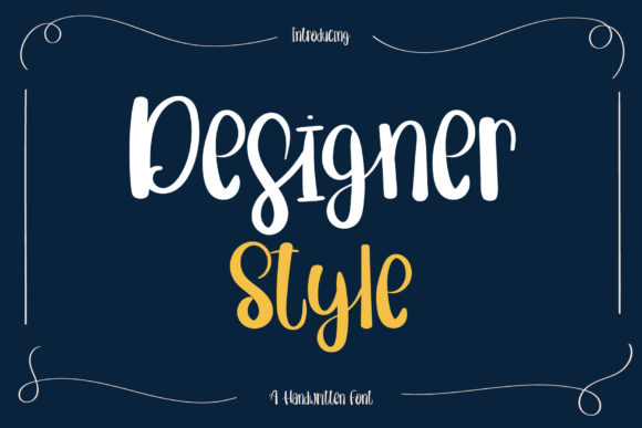 Designer Style Font for a Polished Brand Look