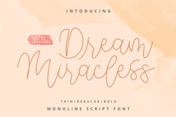 Dream Miracless: A Luxurious Script Font for Designers