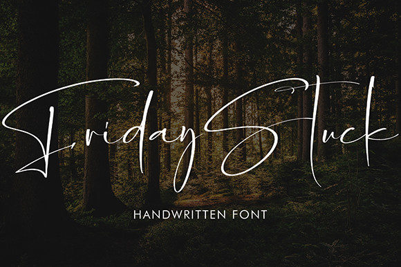 Friday Stuck Font: A Delicate Script for Beautiful Craft Projects