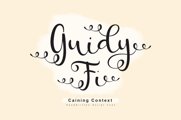 Guidy Fi: A Script Font That Elevates Your Message