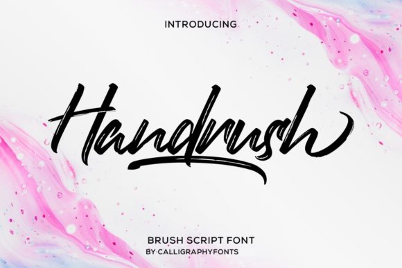 Handrush Font: A Cursive Script for Beautiful, Commercial Designs