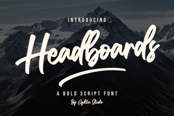 Headboards Font: A Creative Typeface for Branding Projects