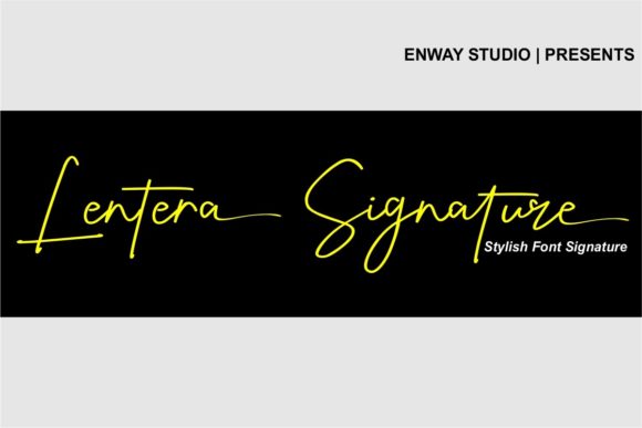 Lentera Signature: A Stylish Script Font for Editorial Design