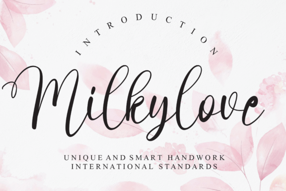 Milkylove: A Script Font That Adds Romantic Flair to Web Design