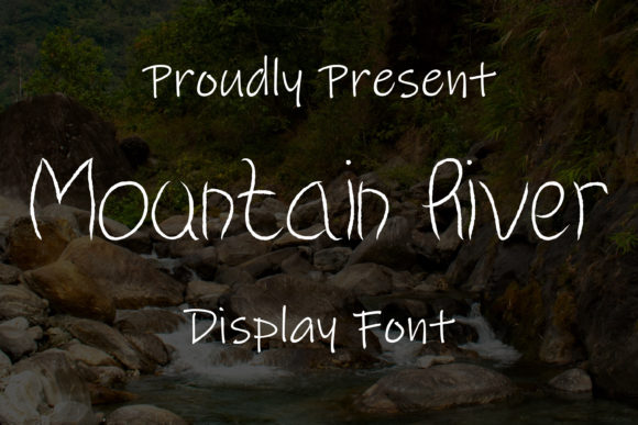 Mountain River Font for Creative Projects and Handmade Designs