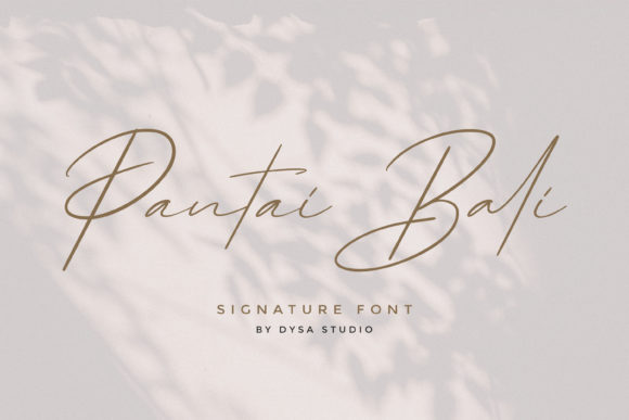 Pantai Bali Font: A Stylish Script for Creative Product Makers