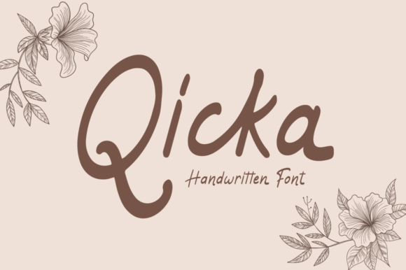 Qicka: A Refined Script Font for Sophisticated Branding Projects