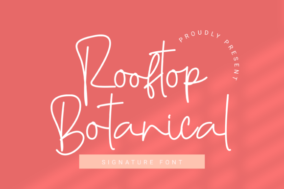 Rooftop Botanical Font for Editorial Design