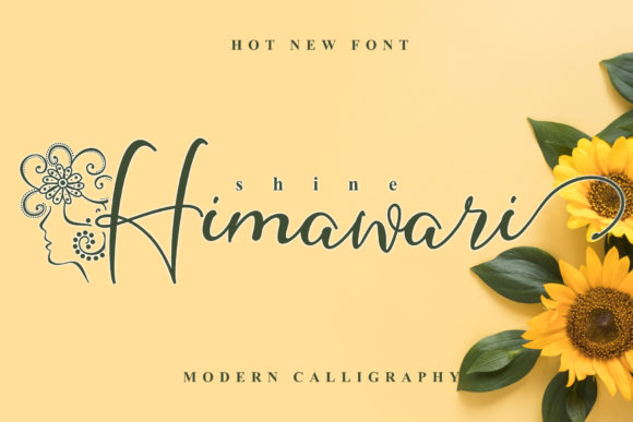 Shine Himawari Font for Business Branding and Design