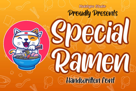 Special Ramen Font: Playful Script for Memorable Branding and Design