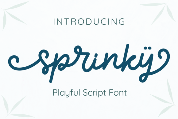 Sprinky Font for Creative Makers