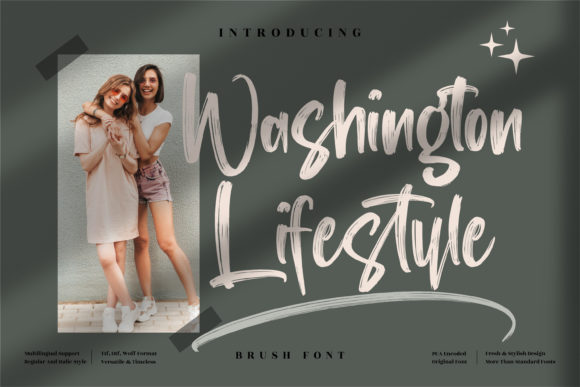 Washington Lifestyle Font for Handmade Creations